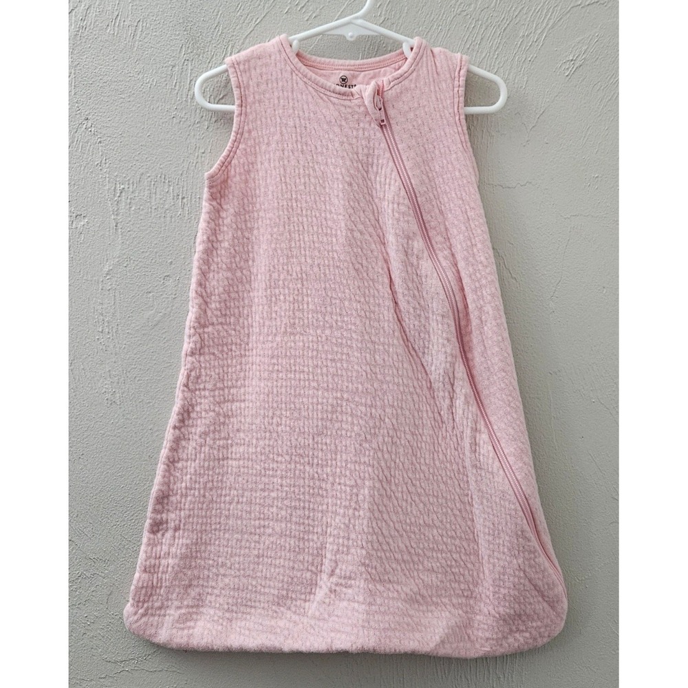 Honest Baby Size 0-6 Month Pink Organic Cotton Wearable Blanket Sleep Sack Small